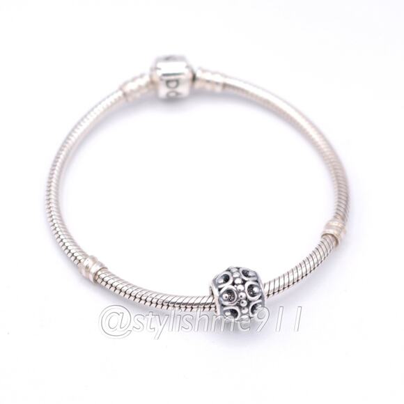 Authentic Pandora A CLOUD'S SILVER LINING Charm - Picture 5 of 10
